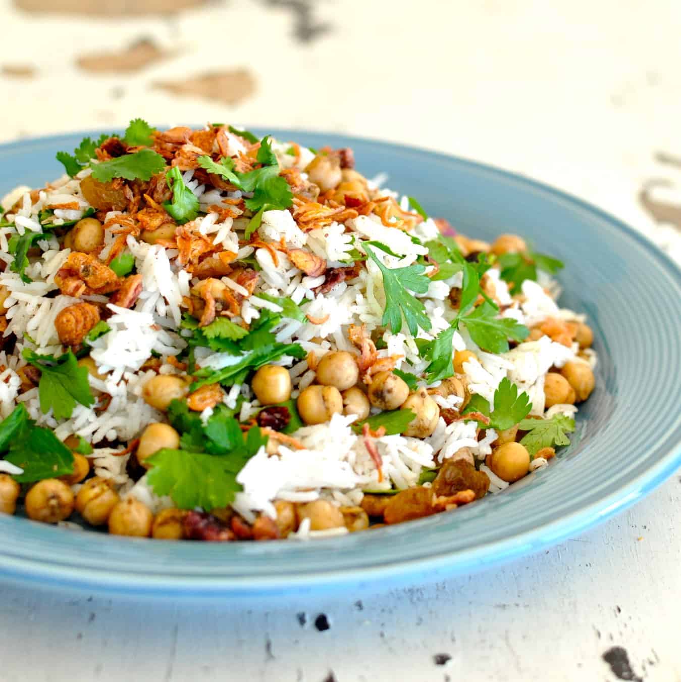 Basmati Rice and Chickpea Salad