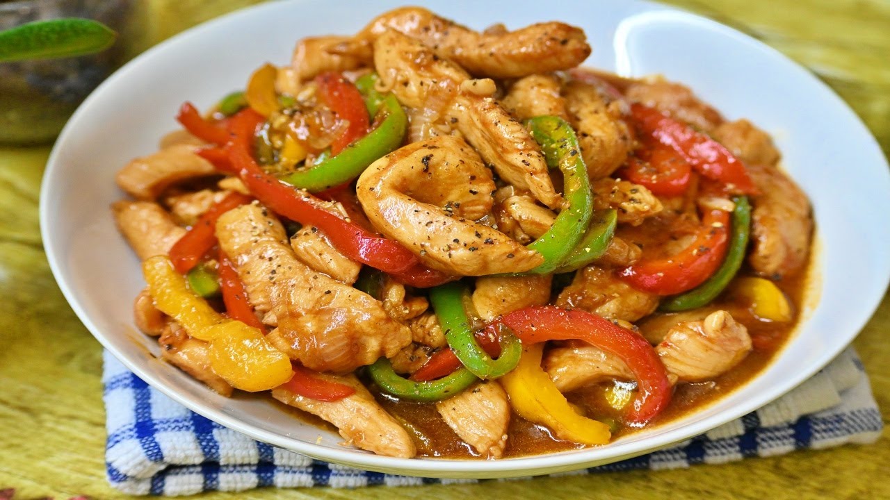 Bell Pepper and Chicken Stir-Fry